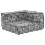 vidaXL Coussin 3 Pièces Gris clair 70 x 70 x 54 cm Polyester