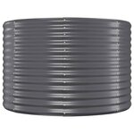 vidaXL Lit surélevé de jardin Acier galvanisé Anthracite