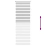 vidaXL Store zèbre gris clair largeur du tissu 85 9 cm polyester