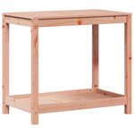 vidaXL Table de rempotage et étagère 82 5x50x75 cm bois massif douglas