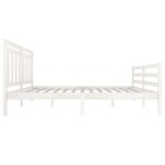 vidaXL Cadre de lit sans matelas blanc bois massif 140x200 cm