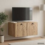 vidaXL Meuble TV mural 59 5 x 41 x 30 cm Chêne artisanal