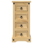 vidaXL Table de chevet Corona 35x32 5x74 cm bois de pin massif