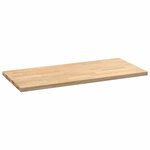 vidaXL Plan de travail de cuisine bois de chêne massif rectangulaire