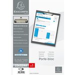 Porte-bloc Papier Enduit - Format 23x32cm Pour A4 - Noir - X 10 - Exacompta