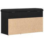 Banc de rangement vidaXL Chêne noir 80x30x45 cm Bois aggloméré