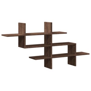 vidaXL Étagère murale chêne marron 124 5x18x60 5 cm bois d'ingénierie