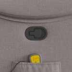 vidaXL Fauteuil de massage inclinable Taupe Tissu