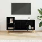vidaXL Meuble TV Chêne noir 100 x 35 x 55 cm Bois d'ingénierie