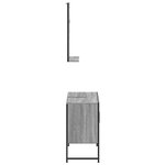 vidaXL Ensemble d'armoires de salle de bain 2 Pièces sonoma gris