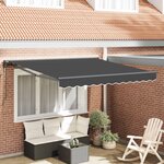 vidaXL Cadre d'auvent Anthracite 350 x 250 cm