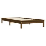 vidaXL Cadre de lit Marron miel 90x190 cm Bois de pin massif Simple