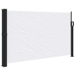 vidaXL Auvent latéral rétractable blanc 117x300 cm