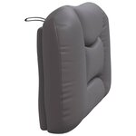 vidaXL Coussin de tête de lit Hvar gris 90 cm similicuir