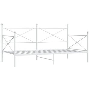 vidaXL Lit de repos sans matelas blanc 107x203 cm acier
