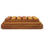 vidaXL Étagère pliable à 3 niveaux Marron 43x31x63 cm Bois d'acacia