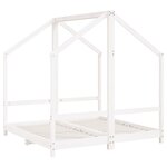vidaXL Cadre de lit pour enfant blanc 2x(70x140) cm bois de pin massif