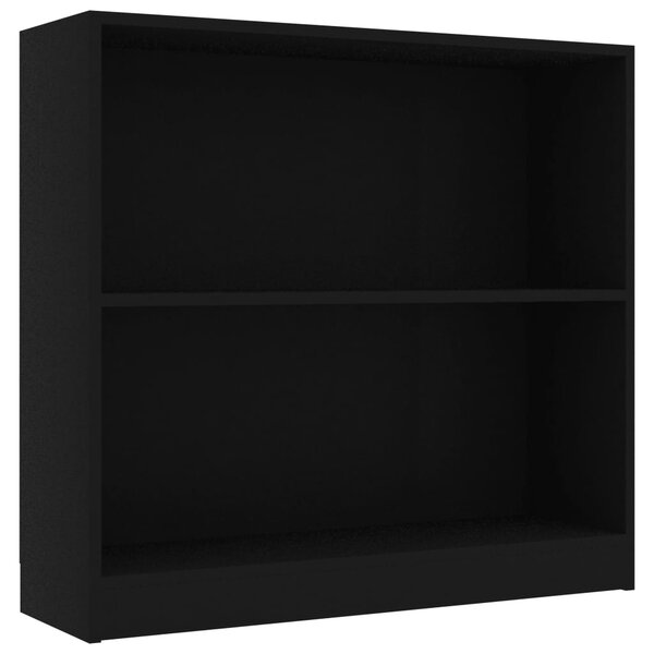 vidaXL Bibliothèque Noir 80x24x75 cm Bois d'ingénierie