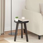 vidaXL Plateau de table Noir 30 x 30 x 1.5 cm Bois d'ingénierie