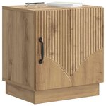 vidaXL Table de chevet Chêne artisanal 43 x 34 5 x 47 cm