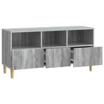 vidaXL Meuble TV 102 x 34 5 x 50 cm Sonoma gris Bois d'ingénierie