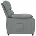 vidaXL Fauteuil inclinable Gris foncé Tissu