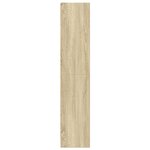 vidaXL Bibliothèque chêne sonoma 57x28 5x141 cm bois d'ingénierie