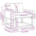 vidaXL Ensemble de canapés d'extérieur