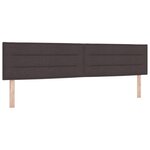 vidaXL Tête de Lit Design Lignes Marron Foncé 100 cm Tissu