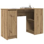 vidaXL Bureau chêne artisanal 120x42x76 cm bois d'ingénierie