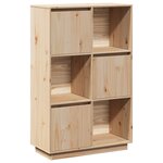 vidaXL Buffet haut 74x35x117 cm Bois massif de pin