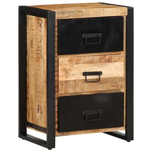 vidaXL Armoire à tiroir 50x35x70 cm bois de manguier massif brut
