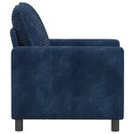 vidaXL Canapé Bleu marine 76 x 81 x 87 5 cm Polyester