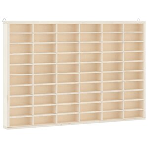 vidaXL Vitrine de collection en bois avec 60 compartiments 60 x 4 5 x 40 5 cm