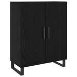 vidaXL Haut Armoire Chêne noir 69 5 x 34 x 90 cm Bois d'ingénierie