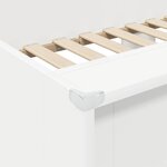 vidaXL Lit Superposé pour Enfants Blanc 75 x 190 cm Bois d'ingénierie
