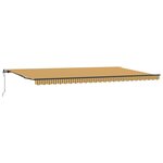vidaXL Auvent Rétractable Multicolore 600 × 350 cm Tissu et Aluminium