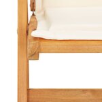vidaXL Chaises inclinables de jardin lot de 2 Bois solide d'acacia
