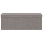vidaXL Banc de rangement pliable gris clair faux lin