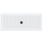 vidaXL Cabinet de chevet 2 pièces Blanc 49 x 34 5 x 20 cm