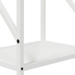vidaXL Portant de bois chauffage blanc 34x25x100 cm