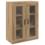 vidaXL Armoires Murailles 2 Pièces chêne artisanal 69 5 x 34 x 90 cm