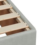 vidaXL Sommier à lattes de lit et matelas Gris clair 140x200cm Velours