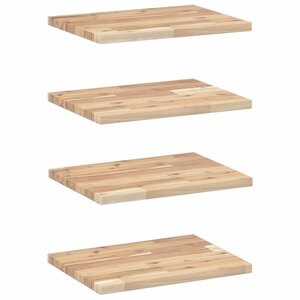 vidaXL Étagères flottantes 4 Pièces 60x30x2 cm acacia massif non traité