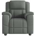 vidaXL Fauteuil inclinable Gris foncé Tissu