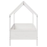 vidaXL Cadre de lit d'enfants forme de maison 90x190cm bois massif pin