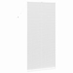 vidaXL Store de Fenêtre avec des rideaux Autre Blanc 100 x 220 cm Aluminium