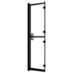 vidaXL Cabine de douche pliable ESG 100x140 cm Noir