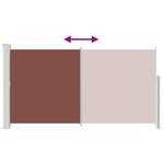 vidaXL Auvent latéral rétractable de patio 160 x 300 cm Marron