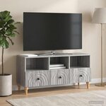 vidaXL Meuble TV 102 x 34 5 x 50 cm Gris Sonoma Bois d’ingénierie